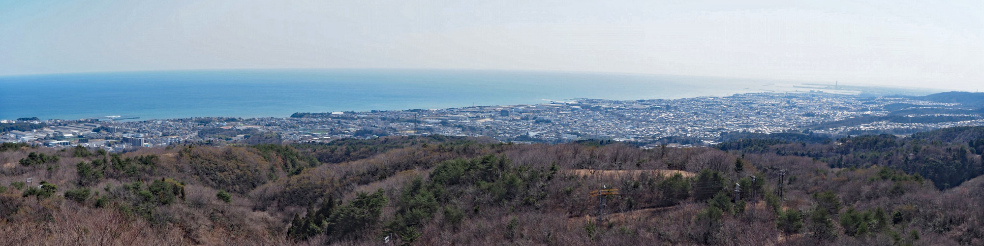 助川山で東から南への展望